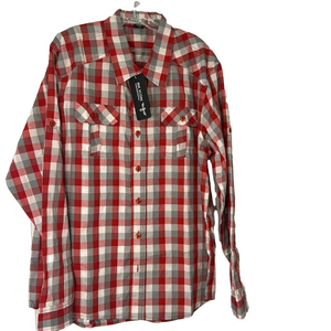 RK ICON PLAID BUTTON DOWN LONG SLEEVE SHIRT
